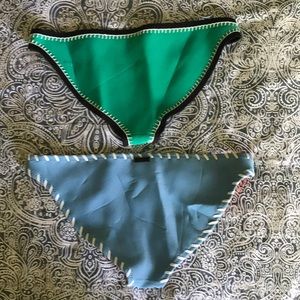2 Triangl bikini bottoms size m